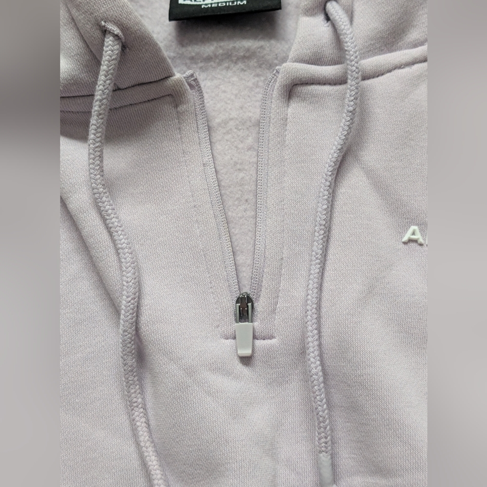 Alphalete Lilac Purple Crop Quarter Zip - Picture 3 of 4
